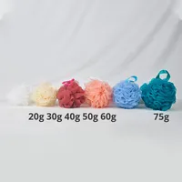 Haokey OEM ODM Éponge de bain en maille, boule de douche, exfoliant corporel, éponge de bain exfoliante pour femmes et hommes, éponge de douche Loofah