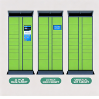 Casier intelligent de récupération de colis à emporter soi-même, assemblé, résistant à la rouille, pour stockage extérieur, armoire de collecte d'articles, usage résidentiel et industriel
