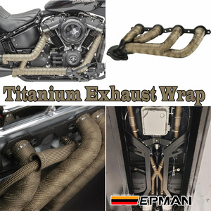 Fita Térmica de Escape em Titânio EPMAN para Coletor de Turbo & Laços de Aço Inoxidável 2\"X10 Metros EP-WR15TI - Product Image 5
