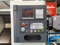 Tour CNC horizontal de précision 4 axes Taïwanais TCK46 TCK46Y avec moteurs pas à pas, conception à banc incliné, système de commande Fanuc