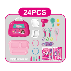 24 pièces petits enfants <span class=keywords><strong>valise</strong></span> maquillage beauté jouet maquillage ensemble pour les filles - Product Image 3