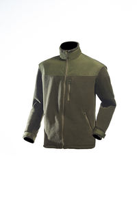 سترات سفاري خضراء طويلة الأكمام من OEM صوف قطبي ملابس عمل دافئة موحدة للسلامة سترة عمل احترافية للرجال - Product Image 3