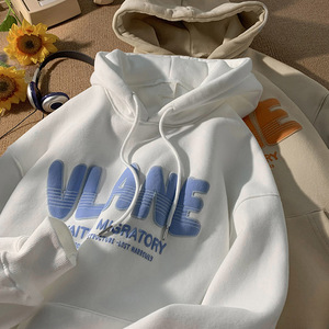 Sudaderas Extra Grandes Blancas de 500 g/m² con Estampado 3D en Relieve, Unisex, Tallas Grandes, Fabricantes de Ropa Vend, Logotipo Personalizado, Sudaderas con Capucha Extra Grandes para Hombre - Product Image 6