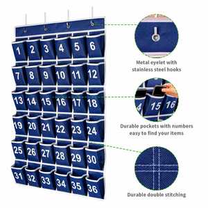 Organizador de Pared para Aula con 36 Bolsillos, Bolsa de Almacenamiento Colgante para Puerta, Porta Celulares, Suministros Escolares y de Oficina - Product Image 3
