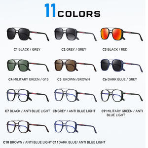 <span class=keywords><strong>KDEAM</strong></span> <span class=keywords><strong>Gafas</strong></span> de Sol Polarizadas con Montura Cuadrada de Metal UV400, <span class=keywords><strong>Gafas</strong></span> a Prueba de Luz Azul para Pesca al Aire Libre - Product Image 3