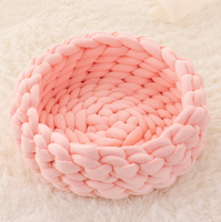 Maison pour chat universelle quatre saisons en non-tissé 100% coton, couleur personnalisée, couleur unie, tapis pour animaux de compagnie