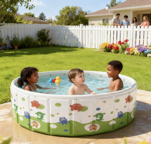 Piscine Pliable en PVC pour Enfants, Utilisation Familiale Extérieure, Portable, Durable, Résistante aux UV, Épaisseur 30mm – Vente Directe Usine - Product Image 3