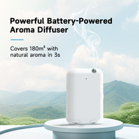 Diffuseur d'huiles essentielles sans eau à logo personnalisé, nébuliseur à brume froide, alimenté par batterie, pour hôtel commercial, 500 ml
