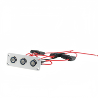 Panneau de commande à bouton-poussoir LED marin pour bateau, camping-car, voiture, yacht