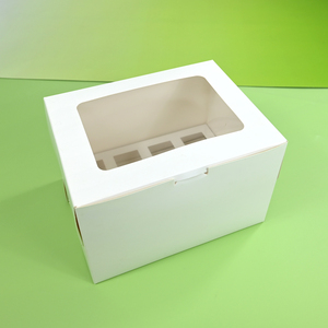 Xjh 12 Lỗ Nắp Giấy Cupcake Tráng Miệng Shooter Hộp Vuông Thông Tư Tráng Miệng Cup Bánh Hộp Cho Bánh Thực Phẩm - Product Image 3