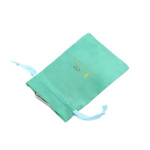 Emballage personnalisé, sac à poussière en satin noir de luxe pour bijoux, sac à main - Product Image 5