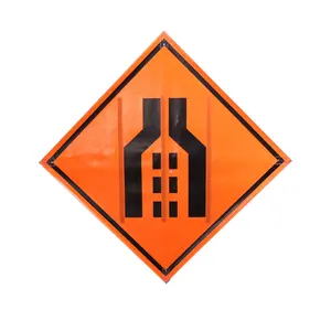 高能见度滚动标志定制道路安全标志反光柔性道路警告工作区标志