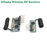 433 mhz RF récepteur apprentissage Code décodeur Module 433 mhz sans fil 4 canaux sortie bricolage kit pour télécommande 1527 encodage