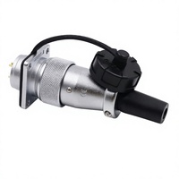 Connecteur Weipu WS20 TQ Série Z IP44, Prise Femelle 2-12 Pôles et Prise Mâle à Bride pour Alimentation d'Usine de Machines de Précision