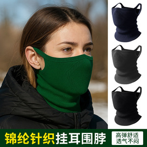หน้ากากอุ่นคอ 25 กรัม สีดำ แบบคล้องหู สำหรับทุกเพศ ป้องกันสำหรับการปั่นจักรยานและกิจกรรมกลางแจ้ง - Product Image 5