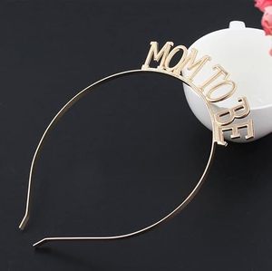 Decorazione Baby Shower mamma per essere cerchietto corona di Tiara oro <span class=keywords><strong>rosa</strong></span> mamma per essere Baby Shower favorisce regali per feste - Product Image 1