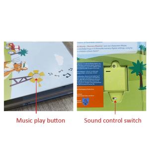 <span class=keywords><strong>Libro</strong></span> de tablero de sonido personalizado OEM para niños, servicio de impresión Offset, cubierta dura, <span class=keywords><strong>libro</strong></span> de música de <span class=keywords><strong>audio</strong></span> de Historia de aprendizaje temprano para niños con sonido - Product Image 2