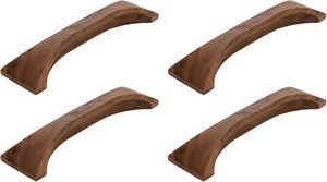 Poignées de porte en bois modernes et personnalisées, poignées de meuble de cuisine longues en bois - Product Image 2