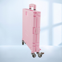 Chariot de transport pliable et durable en acier, écologique, avec poignée, pour bagages, courses et rangement, adapté aux escaliers
