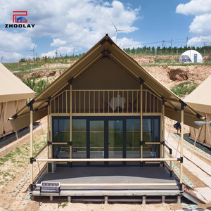 เต็นท์หรูหราสำหรับ<span class=keywords><strong>ครอบครัว</strong></span>หลายคนในที่ลึกของป่า พร้อมห้องใต้หลังคาแบบโรงแรมสองชั้นในแคมป์สตาร์รี่รีสอร์ท - Product Image 3