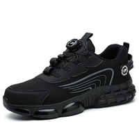 Nouveauté chaussures de sécurité à bout en acier pour hommes laçage rapide respirant anti-éclatement antidérapant garde de sécurité travail pour l'usine d'hiver