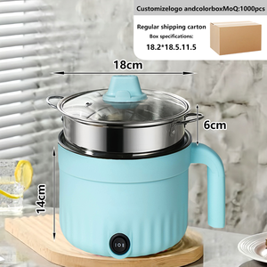 Poêle électrique haut de gamme pour la maison avec revêtement antiadhésif et acier inoxydable, capacité de 1,8 L, facile à utiliser pour la maison et l'hôtel - Product Image 4