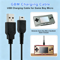 Câble de chargeur USB 1,2 m (3,9 pieds) avec gaine en PVC pour console Nintendo Game Boy Micro
