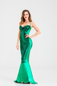 Disfraz <span class=keywords><strong>de</strong></span> Halloween <span class=keywords><strong>para</strong></span> Adultos, Vestido <span class=keywords><strong>de</strong></span> Princesa Sirena, Lentejuelas, Cosplay, Sexy, Sin Tirantes, Vestido <span class=keywords><strong>de</strong></span> Noche <span class=keywords><strong>para</strong></span> Actuación, Carnaval - Product Image 5