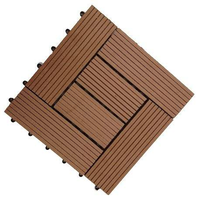 Dalles de terrasse en WPC rainurées antidérapantes modernes, faciles à installer, à emboîter soi-même, pour extérieur, imperméables et écologiques