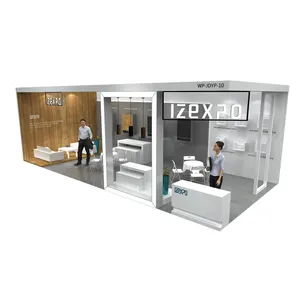 EXPO Booth Kitchen Toilet Furniture Tradeshow Use Wood Modular Display Booth Coffee Seg Light Backdrop China Factory Sales Booth