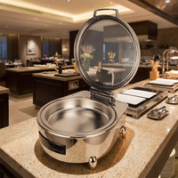 Heavybao Gewerbliche Catering-Ausrüstung Edelstahl Elektrischer Hotpot Chafer-Schalen Speisenbuffet-Präsentationswärmer