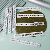 Emporte-pièces en plastique à thème de Noël, outils de décoration de gâteaux en fondant, emporte-pièces à fleurs, moule de découpe