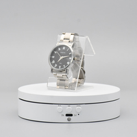 138 mm 3 kg de charge 360° °   Plateau tournant électrique motorisé pour la photographie de bijoux, montres et produits