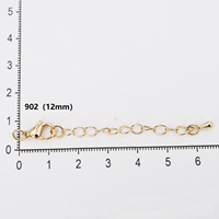 Accessoires de bijoux de bricolage créatifs faits à la main-Composants d'extension de fermoir de homard en acier inoxydable préservant la couleur