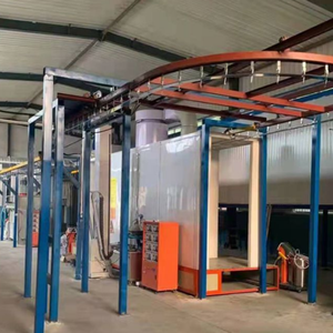 IMLUCKY Línea de montaje de pulverización de plástico Polvo electrostático Reciclaje Sala de pintura para hornear a alta temperatura - Product Image 5