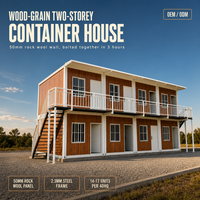 Villa Modulaire de Luxe Personnalisée et Démontable à 2 Étages, Maison Mobile, Micro-Maison, Préfabriquée, Conteneurs Préfabriqués