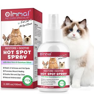 OIMMAI Spray Calmante para Mascotas de 100 ml, Alivia el Olor, la Picazón y las Heridas, con <span class=keywords><strong>Aloe</strong></span> <span class=keywords><strong>Vera</strong></span>, para <span class=keywords><strong>Gatos</strong></span> - Product Image 5