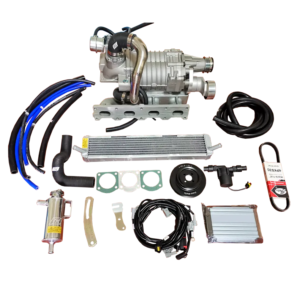 Kit de supercargador Jimny para motor Suzuki Jimny, Kit de supercarga para motor ECU, soplador, enfriador, Colector de admisión y filtro de aire