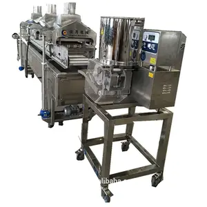 Automatic Chicken Nuggets Continuous Fryer For Patties & Falafel & Churros