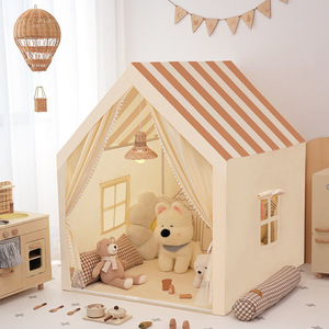 Nueva Casa de Campaña Infantil con Cuatro Ventanas, Toldos, Casa de Juegos Interior Pequeña, Juguetes, <span class=keywords><strong>Castillo</strong></span> de Juegos, Carpas para Niños - Product Image 1
