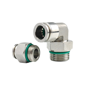 Conector Neumático de Acero Inoxidable PC8 G02, Conexión Rápida 304, Accesorio para Manguera de Aire - Product Image 2