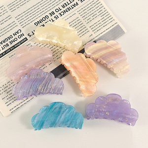 Pinza de Pelo de Lujo con Forma de Nube de Color, Pinza de Pelo Grande de Acetato/Acrílico para Cabello Grueso y Voluminoso, Alta Calidad, Moda Personalizada - Product Image 6