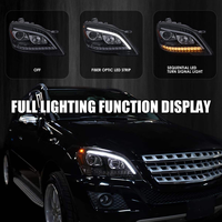 Phares LED modifiés pour Mercedes-Benz ML350 W164 2009-2012, phares LED DRL, clignotants, feux de route 12V