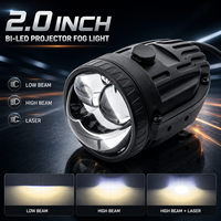 Projecteur de feux antibrouillard Bi-LED de haute qualité de 2 pouces, projecteur laser de feux antibrouillard, feux antibrouillard LED pour voiture, projecteur de feux antibrouillard, feux de route