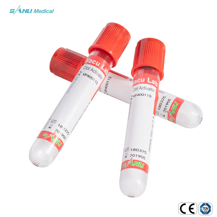 Medical No Additive Plain Tubes blood collection Specimen