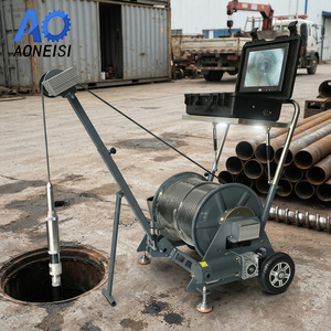 Cámara de video para pozos Wellbore, resistente al agua <span class=keywords><strong>salina</strong></span>, cable de 500 m de alta resistencia, contador electrónico de profundidad de alta precisión para mantenimiento de pozos de agua - Product Image 6