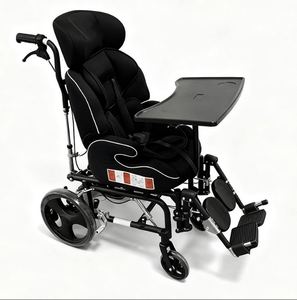 Fauteuil roulant de haute qualité avec cadre <span class=keywords><strong>en</strong></span> <span class=keywords><strong>aluminium</strong></span>, repose-jambes amovibles, fauteuil roulant manuel pour paralysie cérébrale - Product Image 5