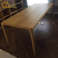 Ensemble de salle à manger en bois, meubles de restaurant d'hôtel à vendre, table longue en bois massif en bois
