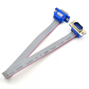 สายเคเบิลแบบแบน FFC พร้อมปลั๊ก DB9 ตัวผู้ 9 พิน สำหรับเชื่อมต่อภายใน สายริบบิ้น DB9 พิน RS232 สายเคเบิลแบบอนุกรม - Product Image 3