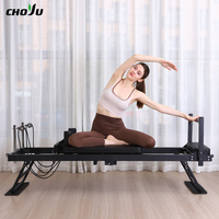 Paquete de Reformer de Pilates Estilo Estudio con Caja de Pilates, Cinturón de Mancuernas para Cintura y Rodillos de Masaje de Yoga para el Hogar